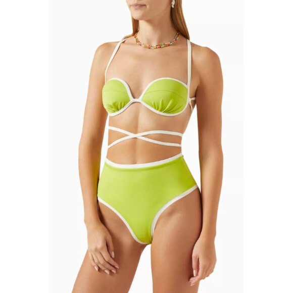 NWT Green Bikini Set Top + Panty - Picture 3 of 9